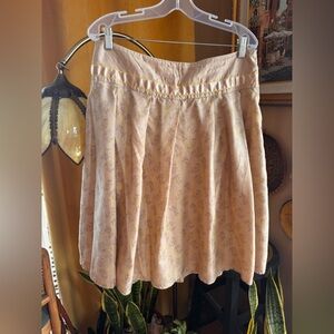 Women’s Plus Size US/16 Floral 100% Silk Skirt with Lining - European Designer